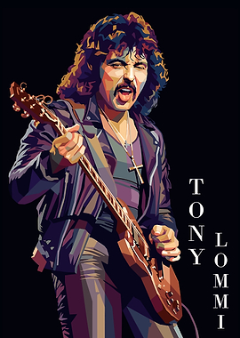 Tony Iommi Playing Guitar