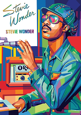 Stevie Wonder Pop Art Portrait