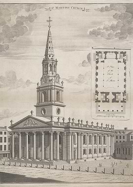 St. Martin's Church Architectural Drawing