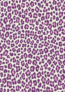 Purple and Pink Leopard Print Pattern