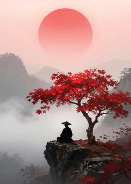 Samurai in Red Autumn