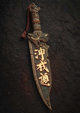 Glowing Chinese Sword