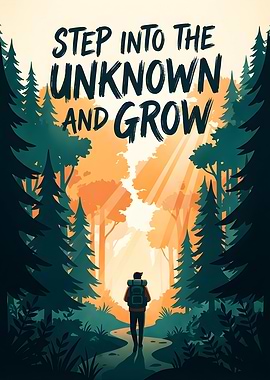 Hiker Steps into the Unknown Forest