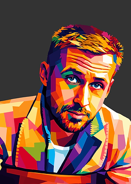 Ryan Gosling Pop Art Portrait