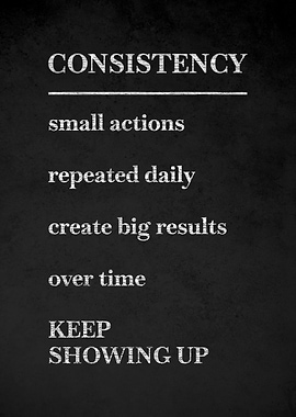Consistency Motivational Quote v4
