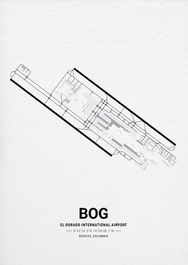 El Dorado International BOG Airport Map