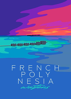 French Polynesia Waters Sunset