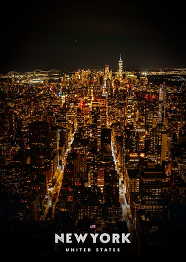 New York City Skyline at Night