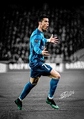 Cristiano Ronaldo celebrating a goal
