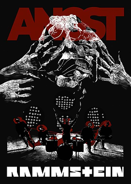 Rammstein Angst Concert Poster