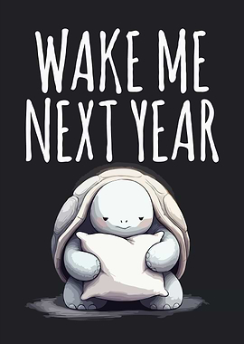 Cute Turtle Wants to Sleep