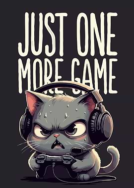 Grumpy Cat Gamer Humor Art