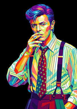 David Bowie Pop Art Portrait