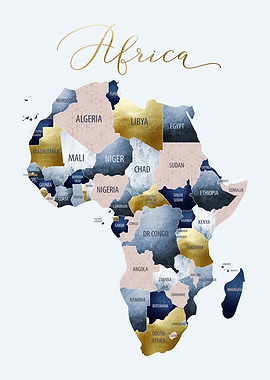 Artistic Map of Africa