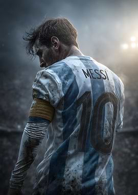 Lionel Messi in Argentina Jersey