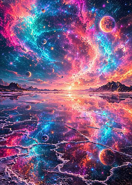Cosmic Landscape Reflection