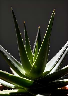 Aloe Vera Plant Close-up