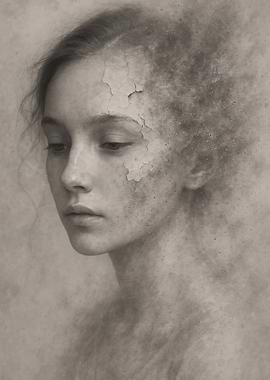 Thoughts Dissolving into Dust - A Portrait of a Woman