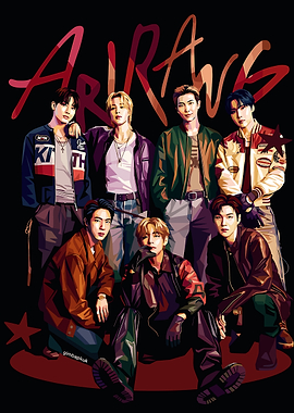 BTS 'ARIRANG' Pop Art Illustration