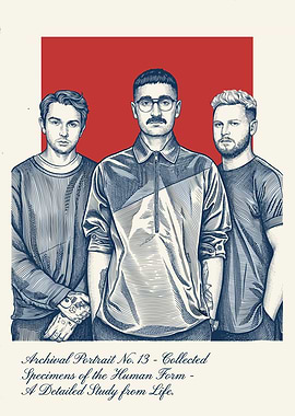 Archival Portrait of Three Men