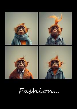 Fashionable Monkeys Art