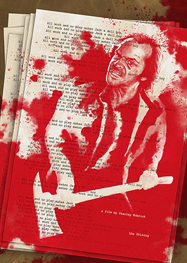 The Shining Jack Nicholson Axe Poster