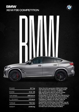 BMW X6 M F96 Competition Car