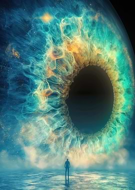 Giant Eye in Cosmic Nebula