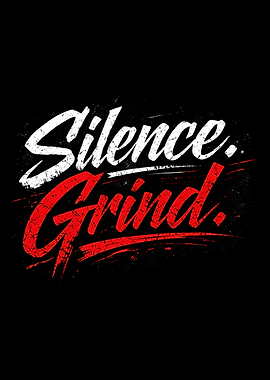 Silence Grind Text Art