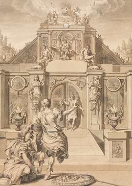 Allegorical Scene with Classical Architecture