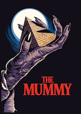 The Mummy Pyramid Hand Poster