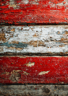 Rustic Austria Flag Wood Texture