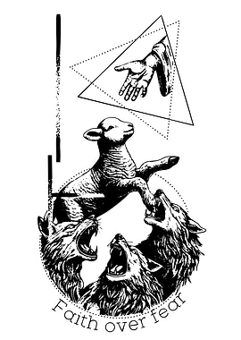 Faith Over Fear Lamb and Wolves