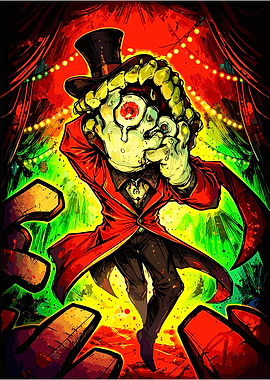 Creepy Ringmaster with Giant Eyeball