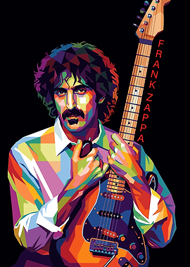 Frank Zappa Pop Art Portrait