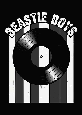 Beastie Boys Vinyl Record Graphic
