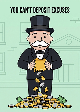 Mustache Man with Money