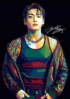 Jungkook WPAP Portrait