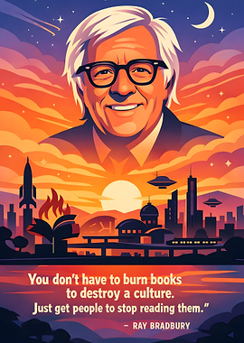 Ray Bradbury quote about reading