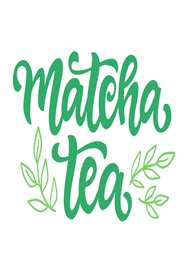 Matcha Tea Calligraphy