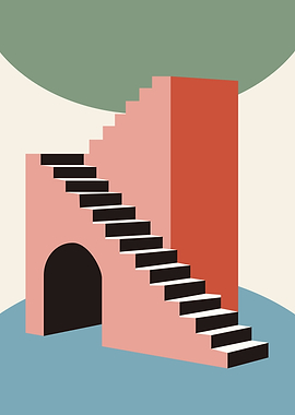 Abstract Geometric Staircase