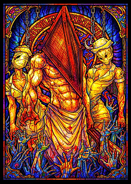Silent Hill Stained Glass Art
