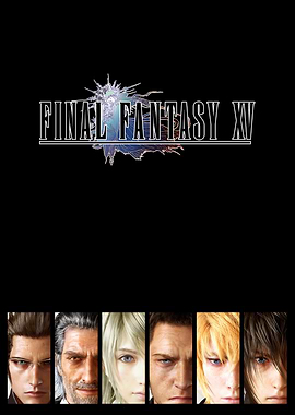 Final Fantasy XV Characters and Logo