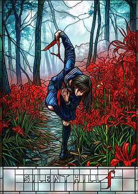 Silent Hill f Stained Glass Art