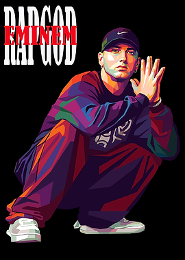 Eminem Rap God Pop Art
