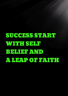Success Starts With Self Belief