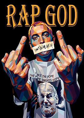 Eminem Rap God Pop Art