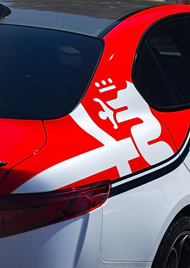 Alfa Romeo Car with Decal