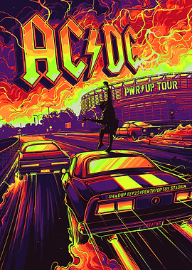 AC/DC PWR UP Tour Poster