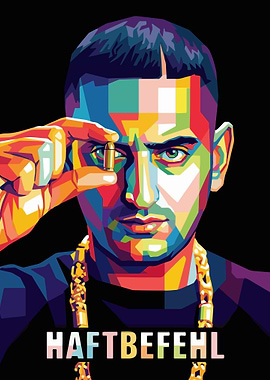 Haftbefehl Pop Art Portrait